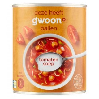 G’woon supa de rosii cu mini chiftelute si paste