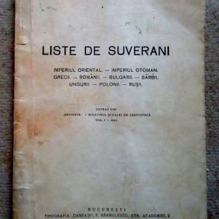 Liste de suverani, Aurelian Sacedorteanu, 1941
